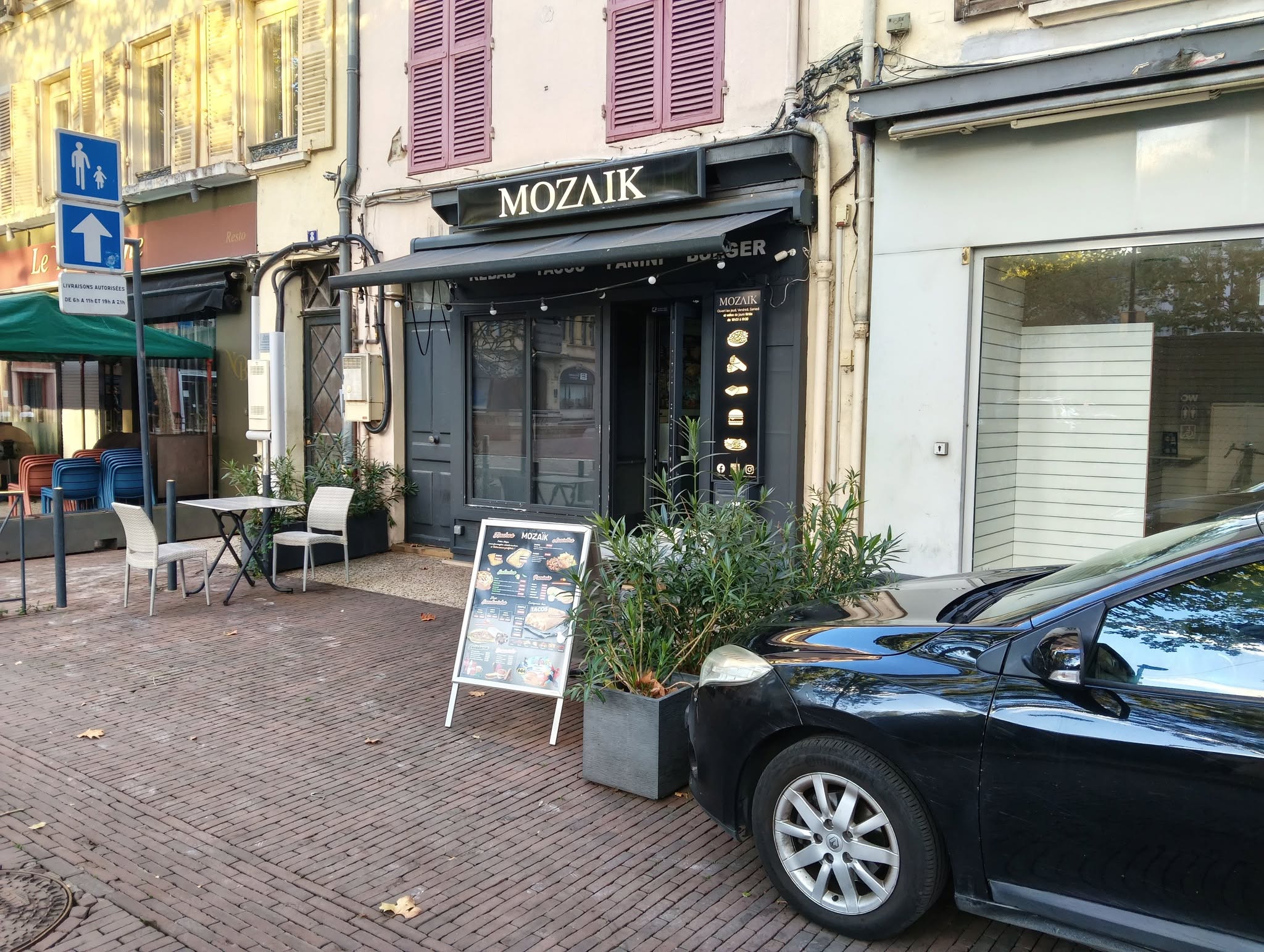 Façade du kebab MOZAIK